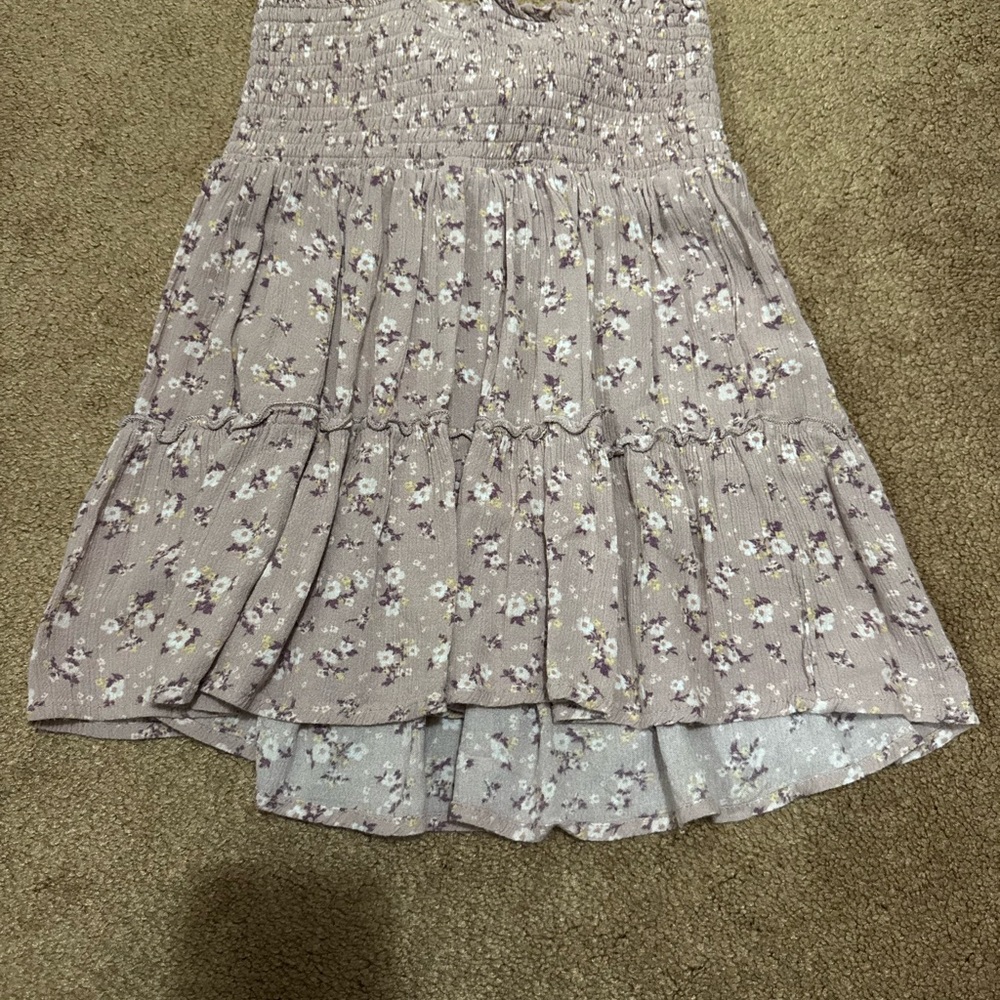 Light Purple Floral Women's Skirt